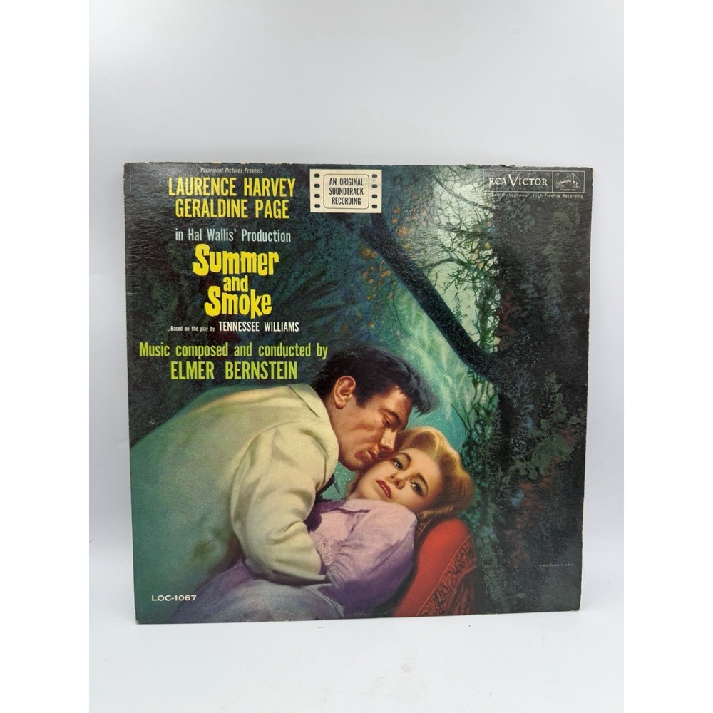 Summer and Smoke Original Soundtrack Elmer Bernstein Vinyl Record LP VG LOC-1067